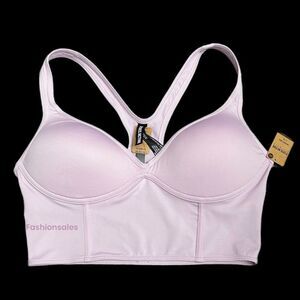 Victorias Secret Pink Active Ultímate Push up Padded Corset Sports Bra Lavender